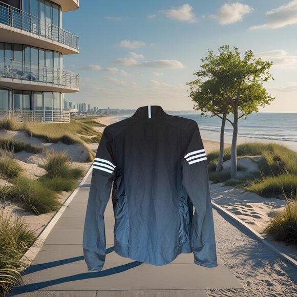 Women’s Adidas Running Response Windbreaker w/White Stripes in Size Small, NWOT - Picture 6 of 12